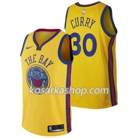 Dres Golden State Warriors Stephen Curry 30 Nike City Edition Swingman